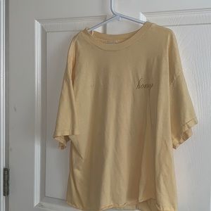 brandy Melville (john galt) yellow honey t shirt
